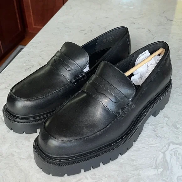 Aldo Big Strut Loafer, Size: 10, Color: Black